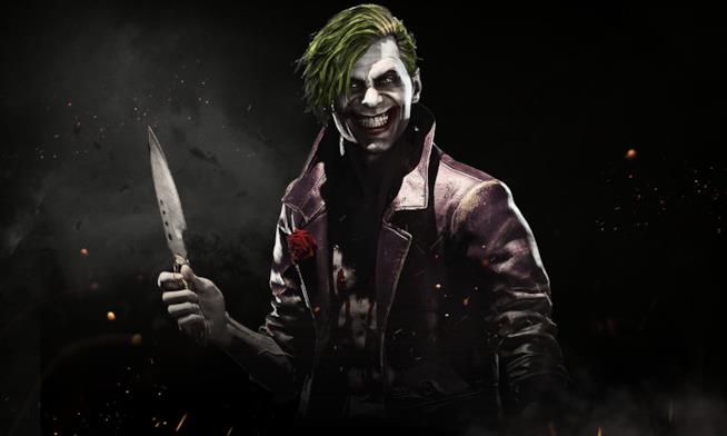 Injustice 2, Joker annunciato ufficialmente con un trailer L'inquietante sorriso del Joker in Injustice 2