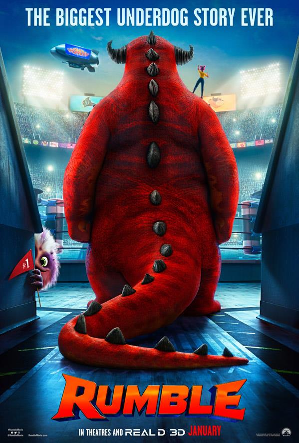 Rumble: il trailer e la trama del nuovo film animato Il poster ufficiale di Rumble