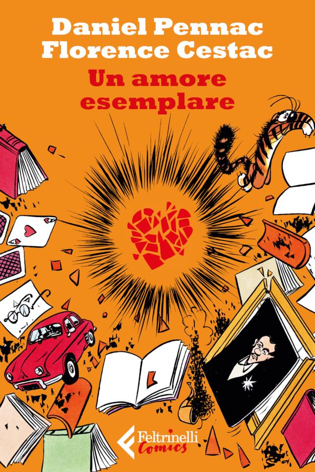 La cover di Un amore esemplare La copertina del fumetto di Daniel Pennac