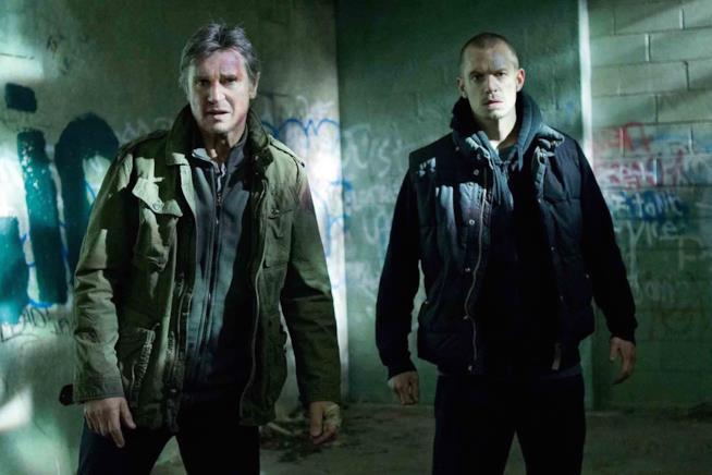 Run All Night - Una notte per sopravvivere, un finale western per il film con Liam Neeson Liam Neeson e Joel Kinnaman sul set di Run All Night - Una notte per sopravvivere