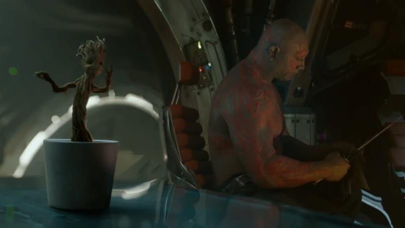 Baby Groot in I Guardiani della Galassia Vol.1 Baby Groot nel finale di I Guardiani della Galassia Vol. 1