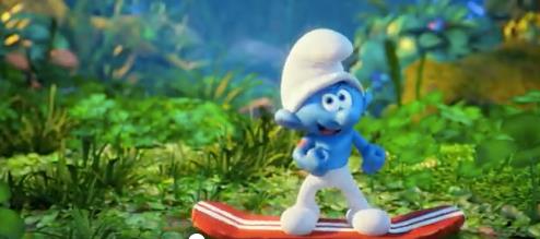 I Puffi - Viaggio nella Foresta Segreta Lo skate-board dei Puffi ne I Puffi - Viaggio nella Foresta Segreta
