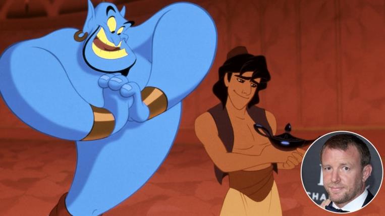 Il live-action di Aladdin sarà diretto da Guy Ritchie? Una scena di Aladdin e il genio con Guy Ritchie sovrimpresso