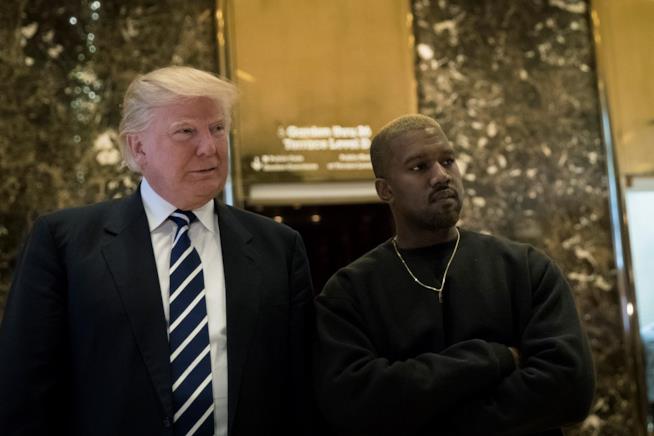 Kanye West ha incontrato Donald Trump Primo piano di Kanye West e Donald Trump