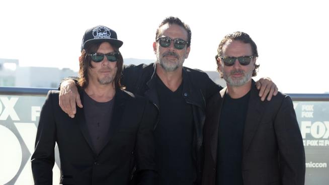 I 3 attori di The Walking Dead: Norman Reedus, Jeffrey Dean Morgan e Andrew Lincoln Norman Reedus, Jeffrey Dean Morgan e Andrew Lincoln