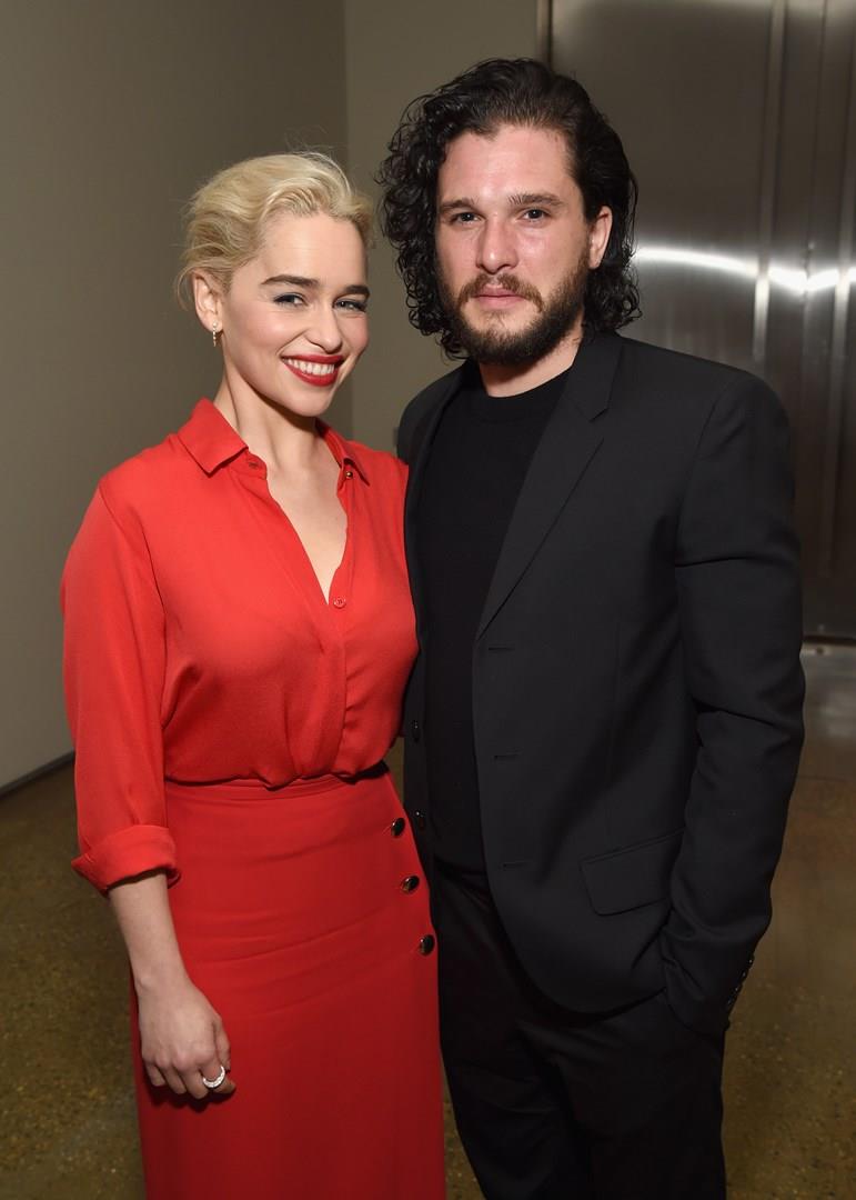 Emilia Clarke e Kit Harington Emilia Clarke e Kit Harington al Sean Penn & Friends
