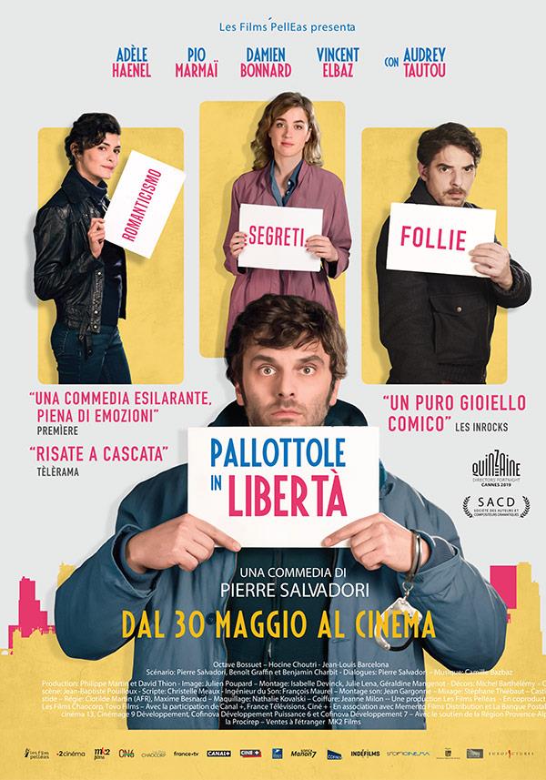 Il poster ufficiale della commedia francese Pallottole in libertà La locandina del film Pallottole in libertà