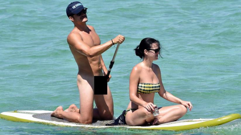 Scatti hot per la vacanza di Orlando Bloom e Katy Perry La foto di Orlando Bloom nudo