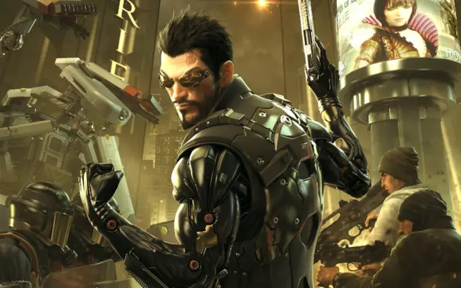Deus Ex: Mankind Divided, svelati video gameplay, modalità Breach e Deus Ex Go Adam Jensen posa in un artwork ufficiale di Deus Ex: Mankind Divided