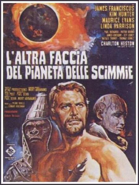 L'altra faccia del pianeta delle scimmie: la locandina originale L'altra faccia del pianeta delle scimmie