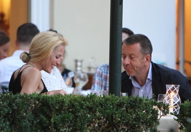 Gillian Anderson a Portofino L'attrice a Portofino