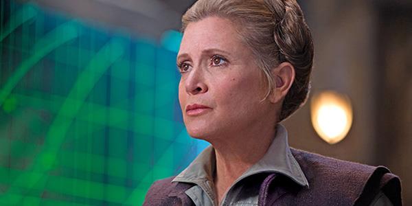 La morte di Carrie Fisher non influenzerà la trama di Star Wars: Gli Ultimi Jedi Carrie Fisher in Star Wars: Il Risveglio della Forza