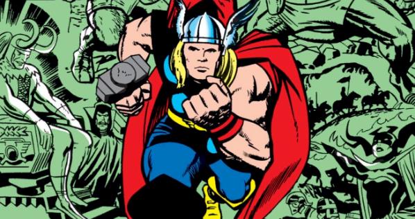 Thor nel fumetto Marvel Il Dio del Tuono Marvel in una delle copertine dei fumetti