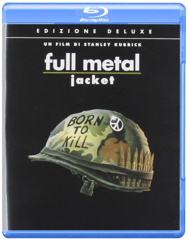 La copertina della versione blu-ray di Full Metal Jacket La cover di Full Metal Jacket