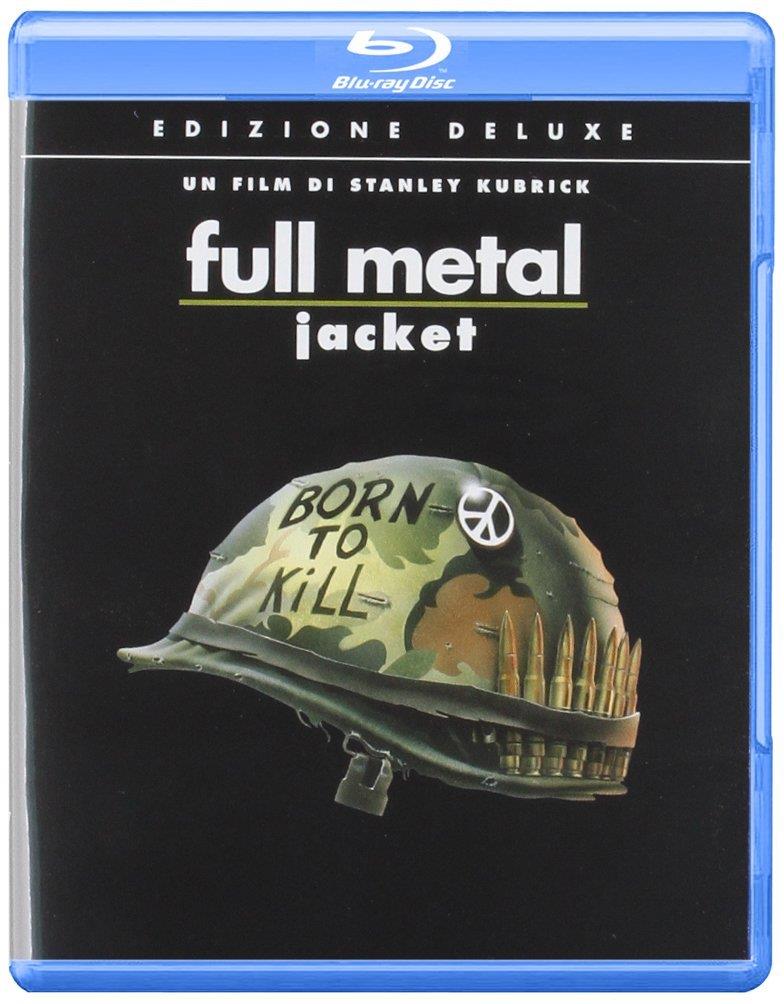 La copertina della versione blu-ray di Full Metal Jacket La cover di Full Metal Jacket