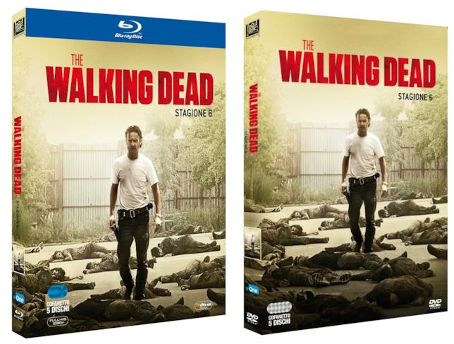 La sesta stagione di The Walking Dead in home video Le cover italiane dell'edizione home video della sesta stagione di The Walking Dead