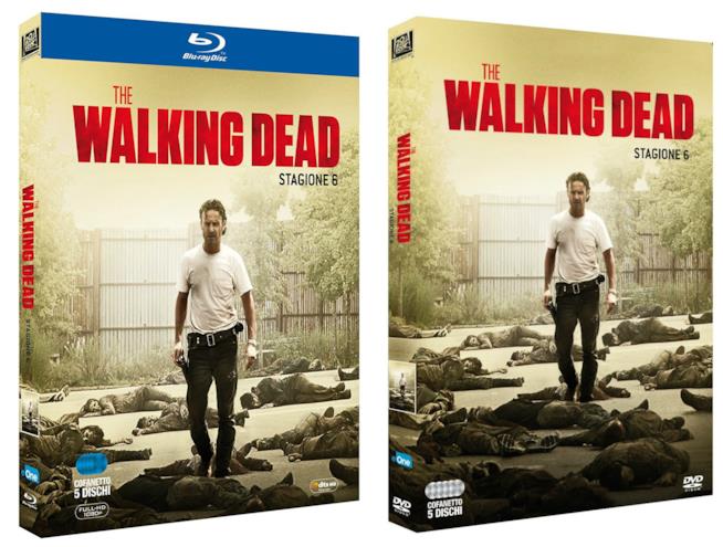 La sesta stagione di The Walking Dead in home video Le cover italiane dell'edizione home video della sesta stagione di The Walking Dead