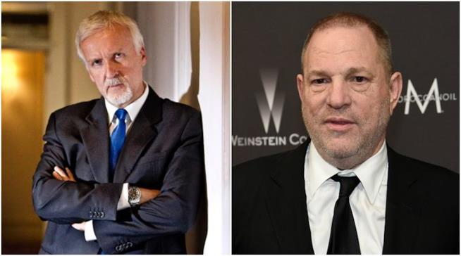 James Cameron ha raccontato di essere quasi venuto alle mani con Harvey Weinstein James Cameron e Harvey Weinstein
