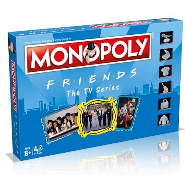 Il box Monopoly - Friends The TV series Un primo piano del box del Monopoly dedicato alla serie TV Friends