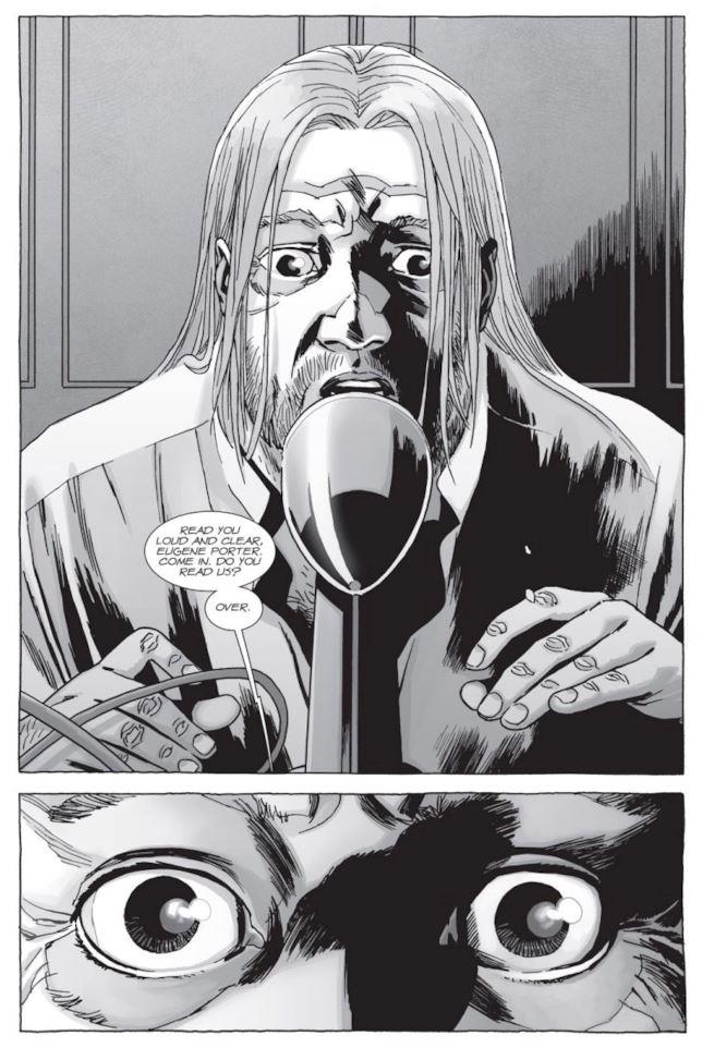 Eugene nel fumetto di The Walking Dead Eugene e la radio nel fumetto