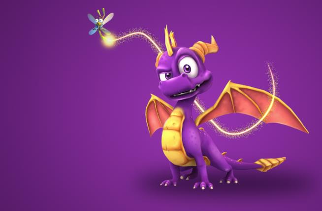 Spyro the Dragoon tornerà con un remake su PS4? Un primo piano del draghetto viola Spyro