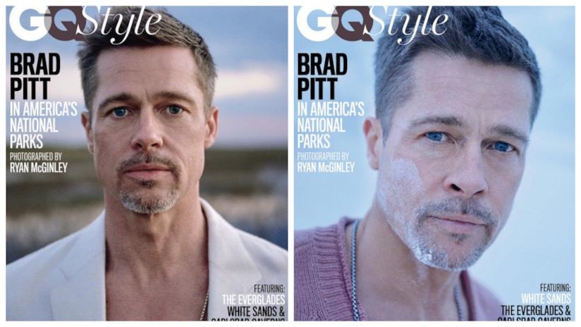 Brad Pitt dice la sua sul divorzio da Angelina Jolie La copertina realizzata da GQ con Brad Pitt