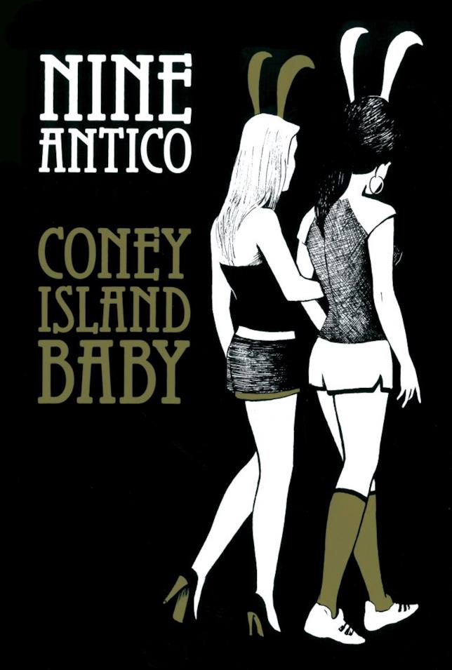 La copertina di Coney Island Baby di Nine Antico la cover del nuovo fumetto di Nine Antico su Bettie Page e Linda Lovelace