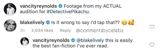 Blake Lively: il commento a Detective Pikachu La reazione maliziosa di Blake Lively a Detective Pikachu