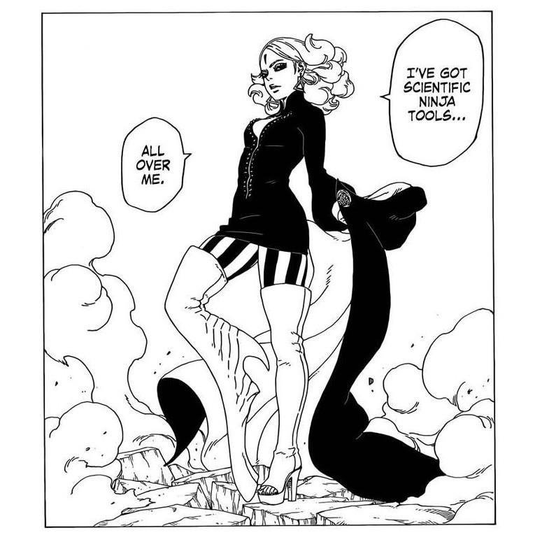 Delta e le sue abilità cyborg Delta personaggio Boruto