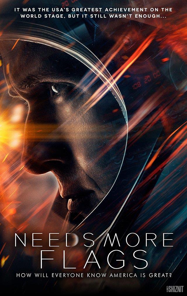 Ci servono più bandiere Il poster onesto de Il primo uomo - First Man