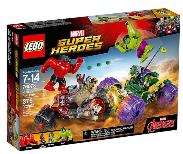 Box del set LEGO Hulk contro Red Hulk Dettagli del box del set Hulk contro Red Hulk di LEGO