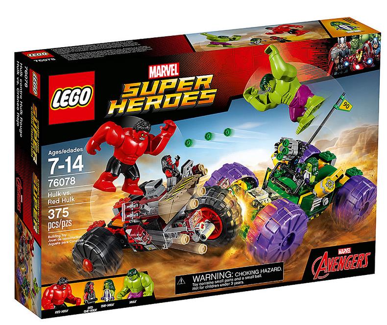 Box del set LEGO Hulk contro Red Hulk Dettagli del box del set Hulk contro Red Hulk di LEGO