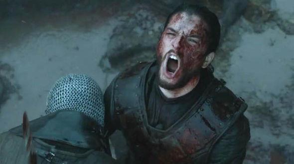 Jon Snow urla Jon Snow urla sul campo di battaglia
