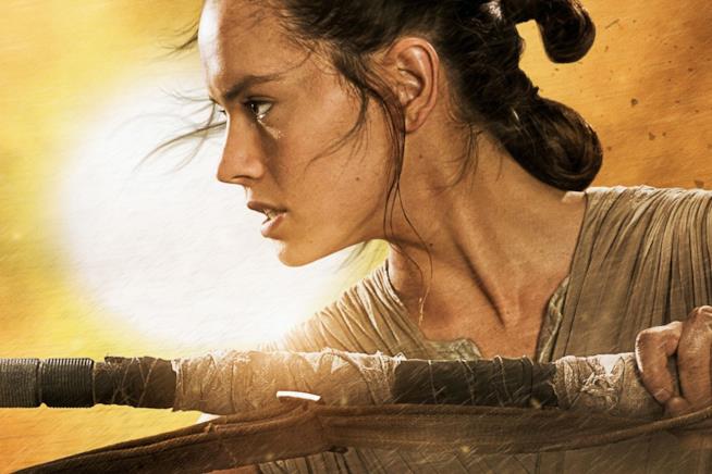 Il passaggio di Rey al lato oscuro è un'ipotesi concreta Rey in un'immagine promozionale di Star Wars