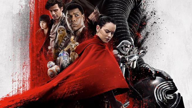 Rey in rosso nel nuovo poster di Star Wars: Gli Ultimi Jedi Nel nuovo poster di Star Wars: Gli Ultimi Jedi Rey è in rosso