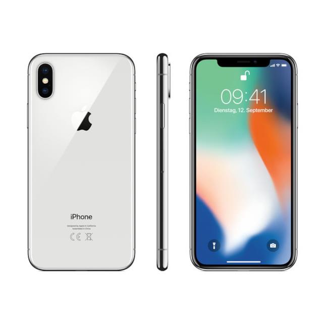 iPhone X Silver Immagine stampa di iPhone X Argento di Apple