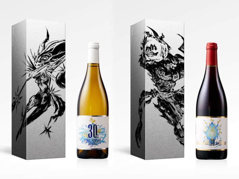 Final Fantasy, Square Enix festeggia i 30 anni della serie con due bottiglie di vino Le due bottiglie di vino per il 30esimo anniversario di Final Fantasy