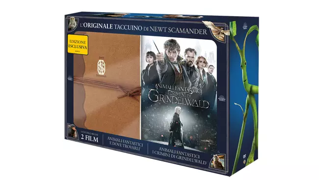 Animali Fantastici: cofanetto speciale con taccuino e due DVD Cofanetto Animali Fantastici