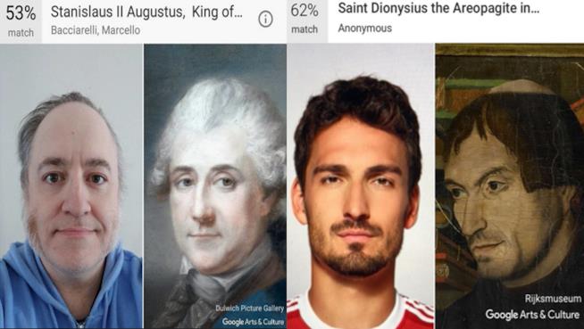 L’app di Google che trova il tuo doppione al museo Due utenti Twitter hanno condiviso i risultati ottenuti dall'app Google Arts & Culture