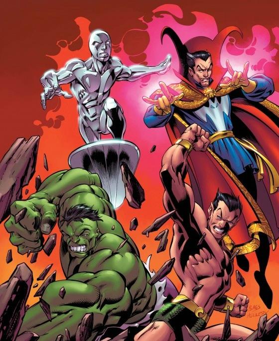 Doctor Strange e i Difensori La copertina variant del primo numero de I Difensori