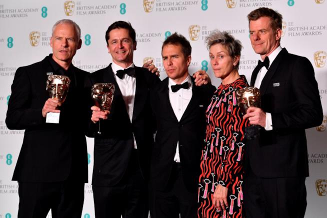 Tutti i vincitori dei BAFTA 2018 Il cast di Tre Manifesti a Ebbing, Missouri sul red carpet dei BAFTA