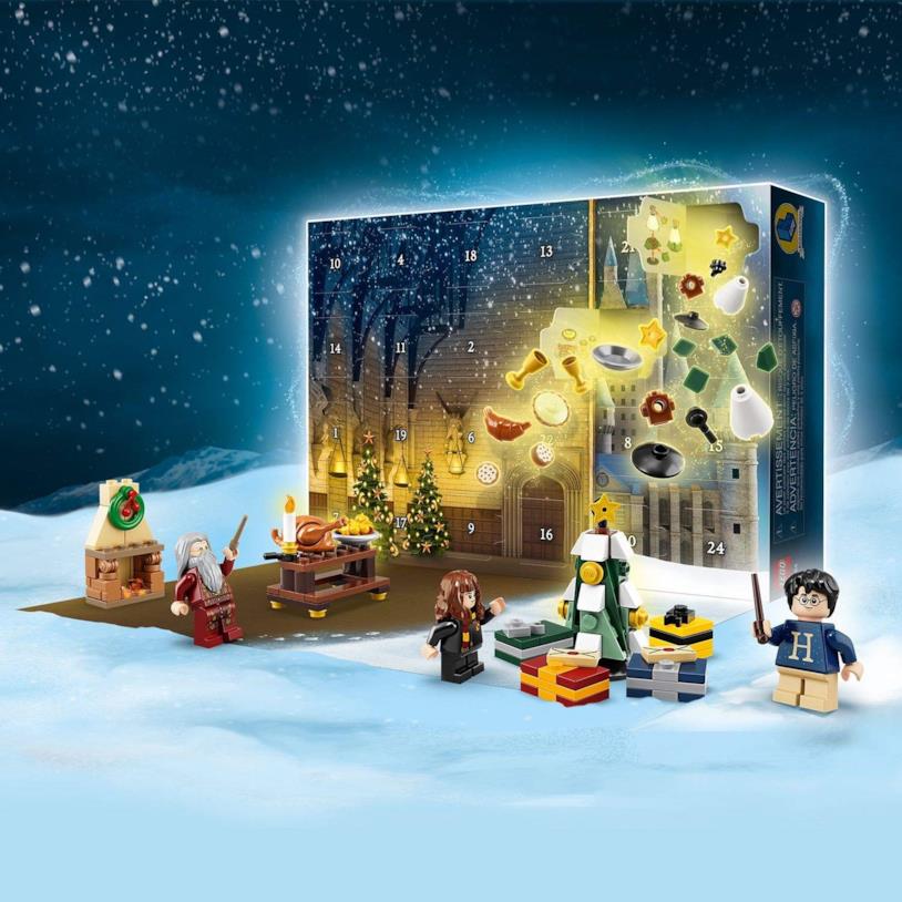 LEGO produce il Calendario dell'Avvento di Harry Potter anche per il 2019 Una immagine di alcune costruzioni possibili con il Calendario dell'Avvento LEGO Harry Potter del 2019