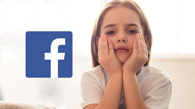 Facebook chiede scusa per un sondaggio shock sulla pedofilia Il logo di Facebook al fianco di una ragazzina
