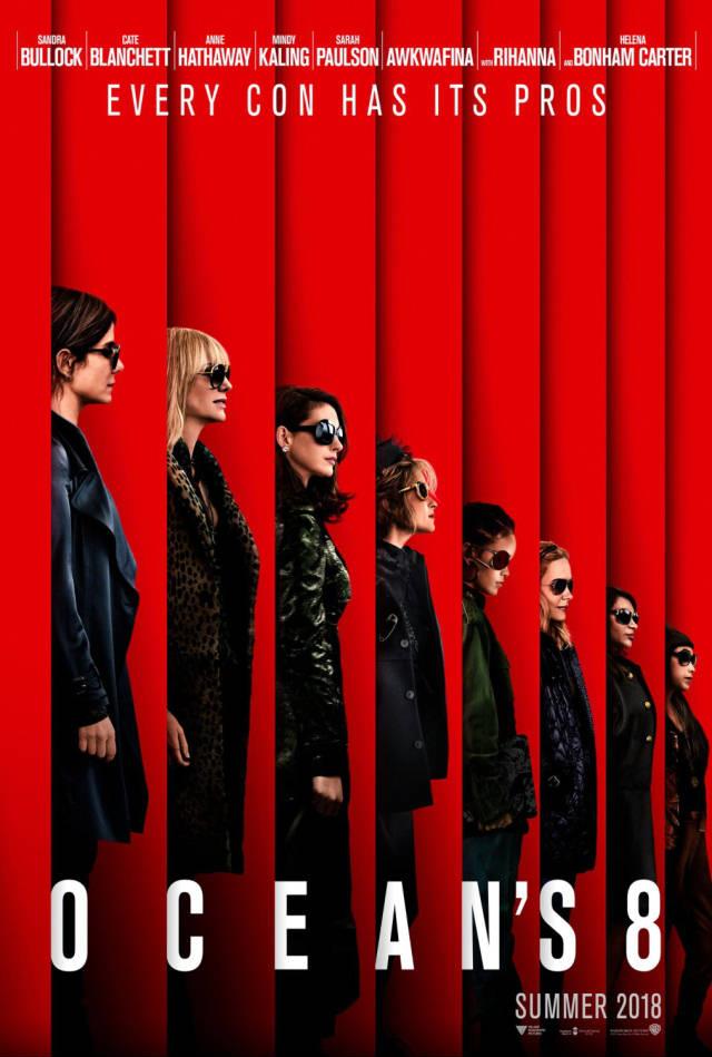 Il poster ufficiale di Ocean's 8 Sandra Bullock assieme al resto del cast nella locandina ufficiale di Ocean's 8