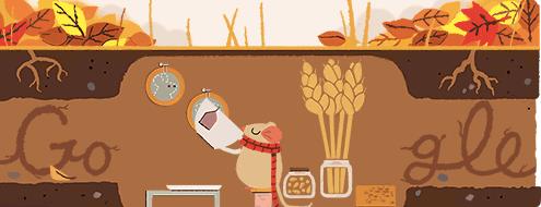 Autunno Doodle Un frame del Doodle d'autunno