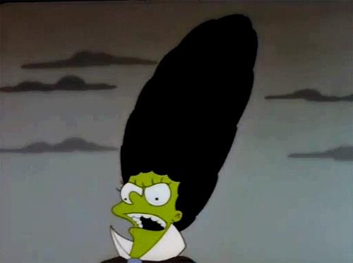 Marge in una scena de I Simpson Marge Simpson in una scena della serie TV