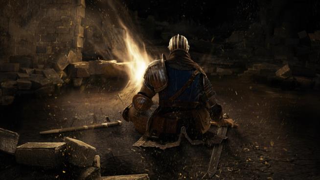 Dark Souls Remastered, la versione Switch in un nuovo video gameplay Una pausa al Falò in Dark Souls Remastered