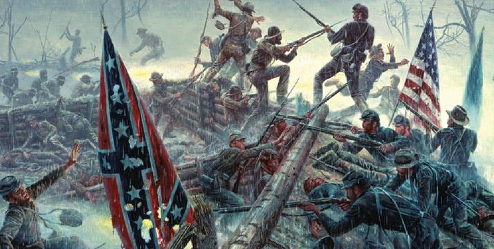 Mort Kunstler: un'illustrazione sulla guerra civile americana Un'opera di Mort Kunstler