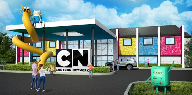 L'hotel di Cartoon Network aprirà i battenti il prossimo anno Immagine mock-up dell'hotel