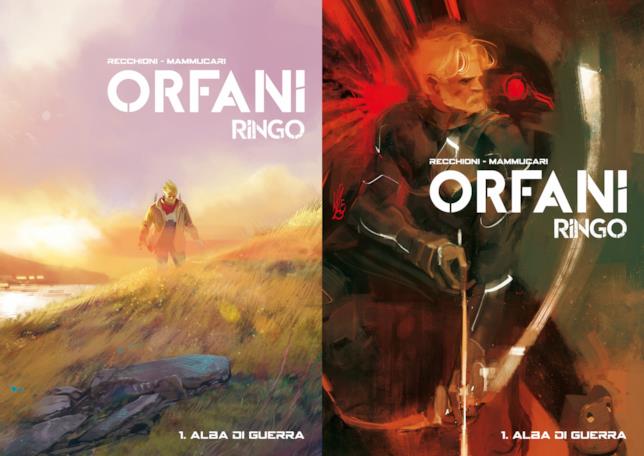 Le due copertine di Orfani: Ringo 1 Le due copertine dell'edizione in volume di Orfani: Ringo 1